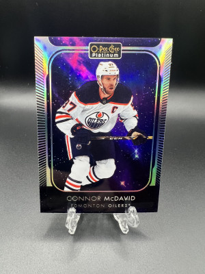 Connor McDavid 2021-22 OPC Platinum Cosmic  /65 front