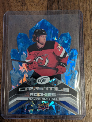 Dawson Mercer Rookie Ice Crystals 2021-22 Ice front