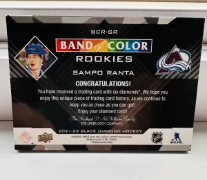 2021-22 Black Diamond Band Of Color - Sampo Ranta /22 Rookie back