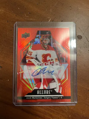 22-23 UD Allure Jacob Markstrom Red Rainbow Auto front