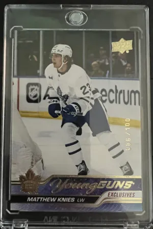 Matthew Knies Young Guns Exclusives /100 front