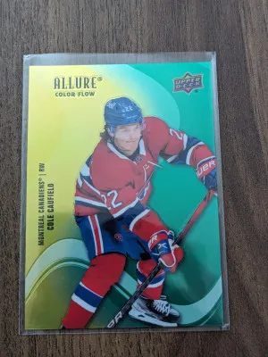 Cole Caufield Color Flow Yellow Green rainbow 2022-23 Allure front
