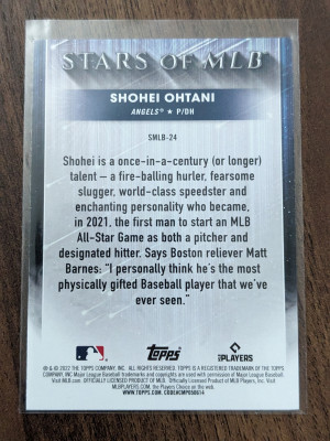 Shohei Ohtani - Stars of MLB - 2022 Topps back
