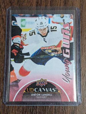 Anton Lyndell Young Guns UD canvas 2021-22 upper deck series 2 front