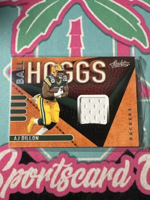 2021 Panini Absolute Ball Hoggs Jersey AJ Dillon PACKERS front