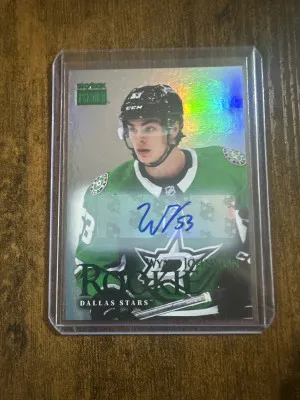 Wyatt Johnston skybox metal rookie auto front