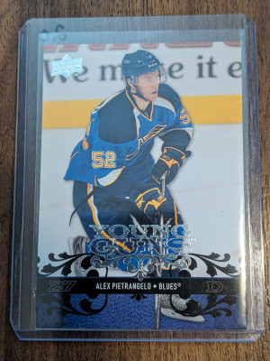 Alex Pietrangelo Young guns 2008-09 Upper Deck 241 front