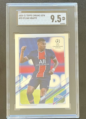2020-21 Topps Chrome UEFA Kylian Mbappe front