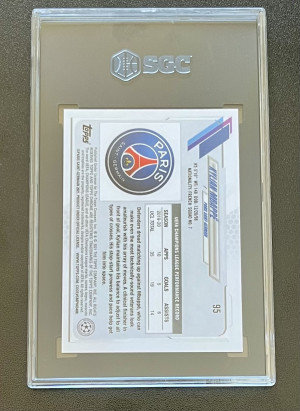 2020-21 Topps Chrome UEFA Kylian Mbappe back