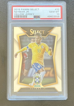 2015 Panini Select Neymar Jr Yellow Jersey front