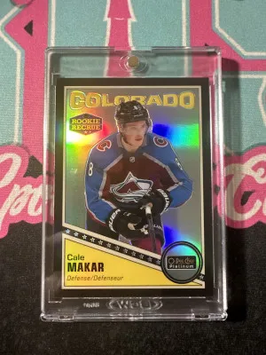 2019-20 O-Pee-Chee Platinum Retro Cale Makar Pack Wars Achievement Rookie SP RC AVALANCHE front