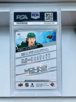 2020 Upper Deck Kirill Kaprizov Young Guns back