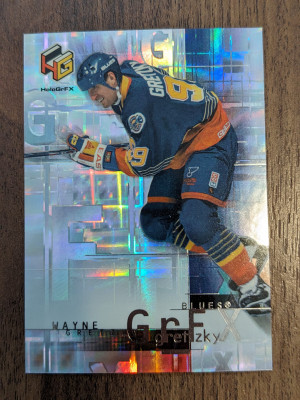 Wayne Gretzky Holo GRFX GG5 1999 blues front