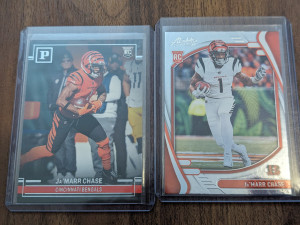 Ja'marr Chase Rookie Lot Bengals WR front
