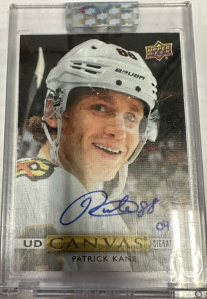 2019-20 CLEAR CUT UD CANVAS SIGNATURES PATRICK KANE /25 front