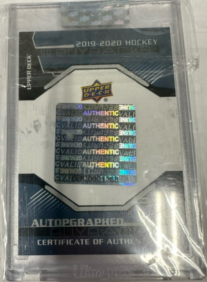 2019-20 UPPER DECK BUYBACKS O PEE CHEE PLATINUM BRAD MARCHAND AUTO /10 back