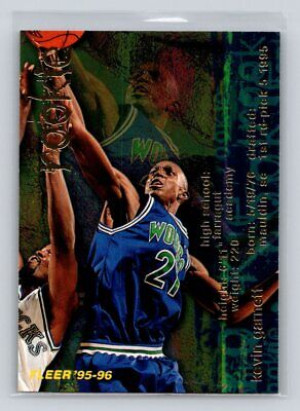 1995 Fleer #293 Kevin Garnett Rookie HOF front