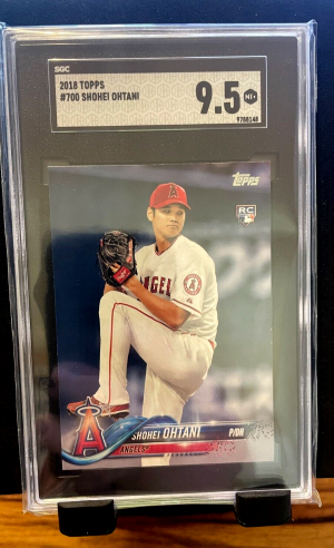 2018 Topps Shohei Ohtani RC #700 SGC 9.5 Mint+ Rookie Card Angels/Dodgers RC front