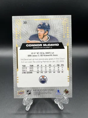 Connor McDavid 2021-22 Stature /149 back