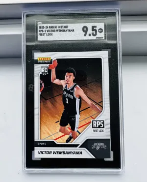 2023-24 PANINI INSTANT RPS FIRST LOOK VICTOR WEMBANYAMA #RPS-1 FIRST PRINT! front