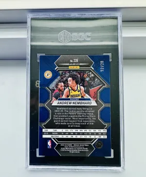 2022-23 Mosaic Andrew Nembhard 228 RC FOTL Pink Swirl Prizm 2/20 Jersey Numbered 🔥 back