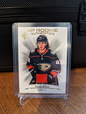2021-22 SP ROOKIE Authentics Trevor Zegras #101 front