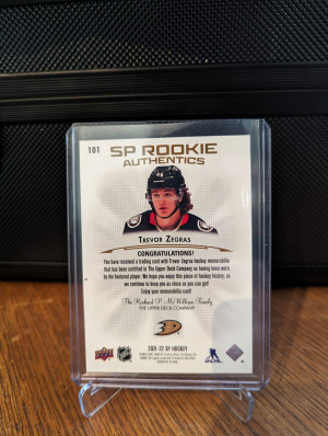 2021-22 SP ROOKIE Authentics Trevor Zegras #101 back