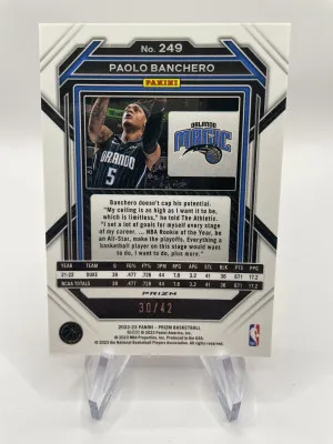 2022 Panini Prizm Paolo Banchero Rookie Pink Pulsar /42 back