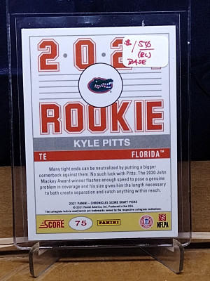 Chronicles Score Draft Picks Kyle Pitts #75 Rookie back