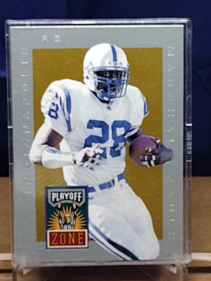 Playoff Zone Marshall Faulk #PZ-16 Zone Insert front
