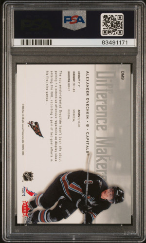 2005 Ultra Difference Makers Alexander Ovechkin #DM9 Difference Makers PSA 9 back