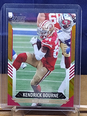 Score Kendrick Bourne #297 Orange Foil #/575 front