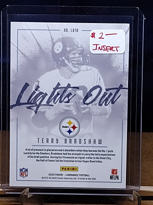 Luminance Terry Bradshaw #LO18 Lights Out Pink back