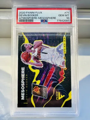2020 PANINI FLUX #71 DEVIN BOOKER GEM MT ATMOSPHERE - MESOSPHERE SP LOW POP front