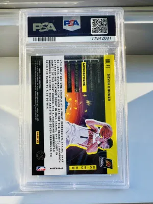 2020 PANINI FLUX #71 DEVIN BOOKER GEM MT ATMOSPHERE - MESOSPHERE SP LOW POP back