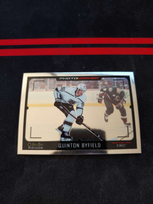 2021-22 O-Pee-Chee Platinum Photo Driven Quinton Byfield RC #PD-13 Rookie Card front