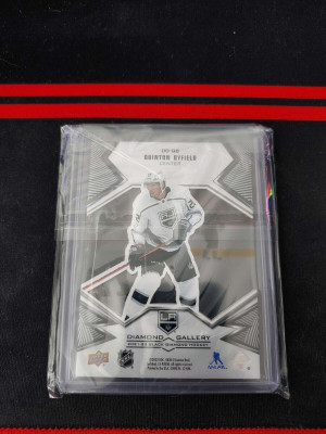 2021-22 Quinton Byfield Diamond Gallery Los Angeles Kings Black Diamond DG-QB back