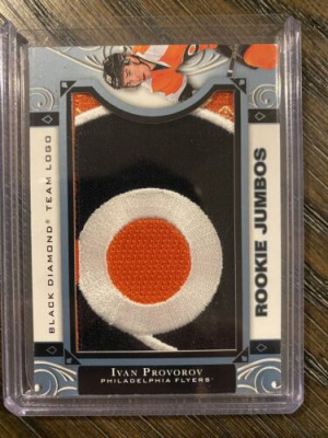 Ivan Provorov 2016-17 Black Diamond Team Logo Rookie Jumbo Flyers Card # RTL-IP front