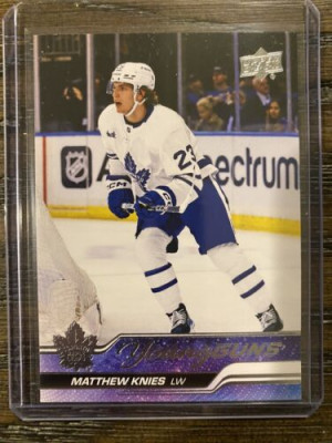 2023-24 Upper Deck Series 1 - Young Guns #222 Matthew Knies -  Maple Leafs (RC) front
