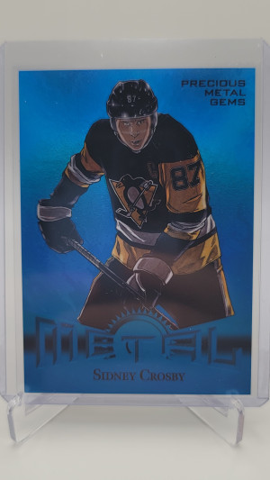 2022-23 Metal Universe Sidney Crosby Blue PMG Retro #RT-20 35/50 front