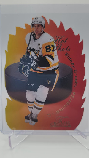 2022-23 Metal Universe Sidney Crosby Hot Shots #HS-1 Die-Cut SSP front