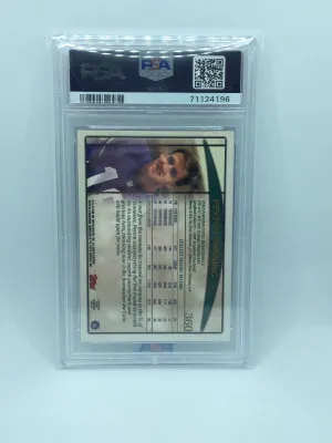 Peyton Manning 1998 Topps #360 PSA 9 MINT Rookie RC HOF back