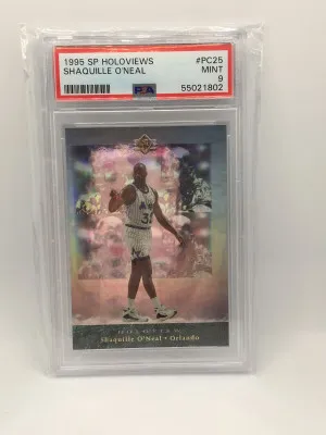 Shaquille O'neal 1995 SP Holoviews #PC25 PSA 9 HOF front