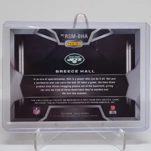 Breece Hall RPA /99 Panini Black back