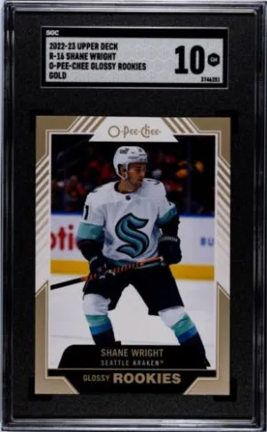 2022-23 Upper Deck O-Pee-Chee Glossy Gold #R16 Shane Wright SGC 10 Gem Mint front