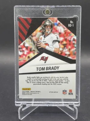 2022-23 Panini Mosaic Tom Brady Razzle Dazzle SSP Case Hit back