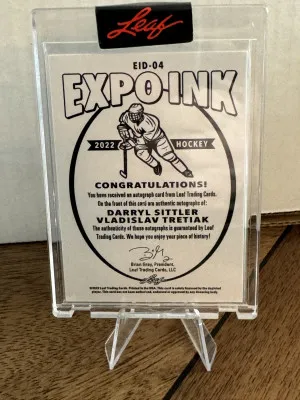 Leaf 1/1  DARRYL SITTLER &  VLADISLAV TRETIAK back