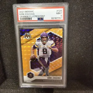 2021 mosaic kirk cousins orange fluorescent /25 front