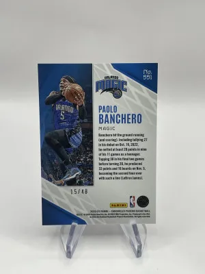 2022 Panini Phoenix Paolo Banchero Rookie Blue Scope /48 back