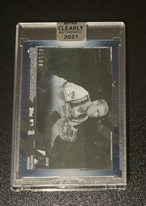 2021 Topps Clearly Authentic Daulton Varsho Auto /25 back